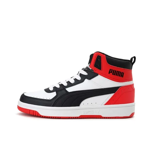 PUMA REBOUND series Детская баскетбольная обувь Высокий топ Школьный возраст