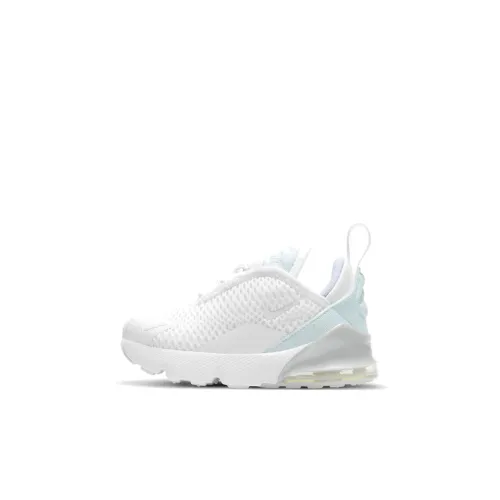 Nike Air Max 270 Low Топ Обувь для малышей Белый светло-голубой Infant Wa Toddler