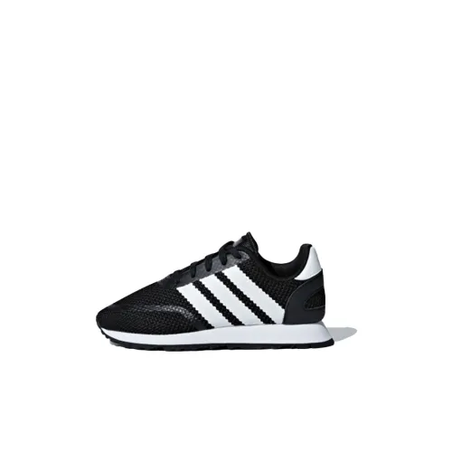 Adidas Originals N 5923 противоскользящие низкие беговые кроссовки черно-белые для детей от 3 до 7 лет