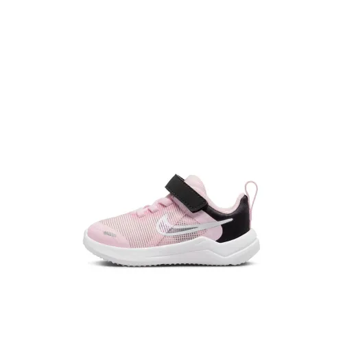 Nike Downshifter 12 противоскользящая амортизация устойчивая к истиранию низкий топ обувь для малышей розовый черный