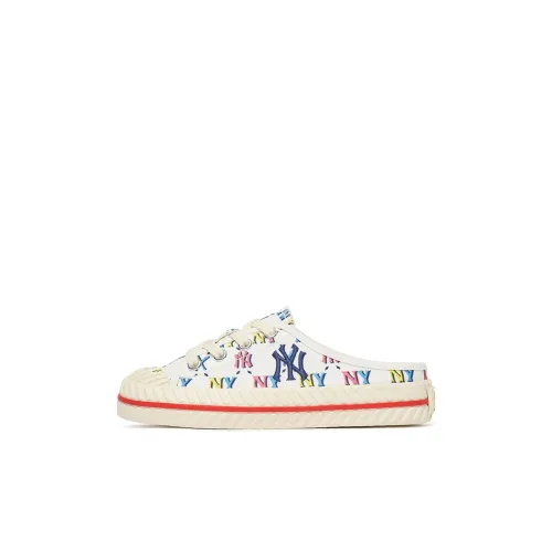 Mlb Base Logo Playball Mule Монограмма Низкий Топ Детские Скейтбординги Экрю Детский