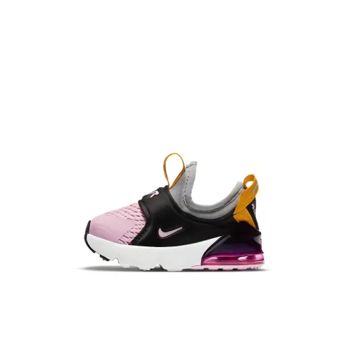 Nike Air Max 270 Low Топ Обувь для малышей Белый серый розовый Infant And Toddler