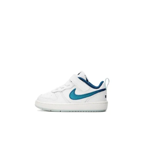 Nike Low 2 SE Slip Resistant Abrasion Resistant Low Top Скейтборд Кроссовки Белый Синий Младенец и Малыш