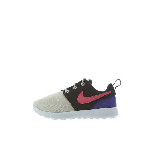 Nike Roshe One Slip Resistant Амортизация Устойчивость к износу Низкий Топ Детская Беговая Обувь Черный Rice Фиолетовый