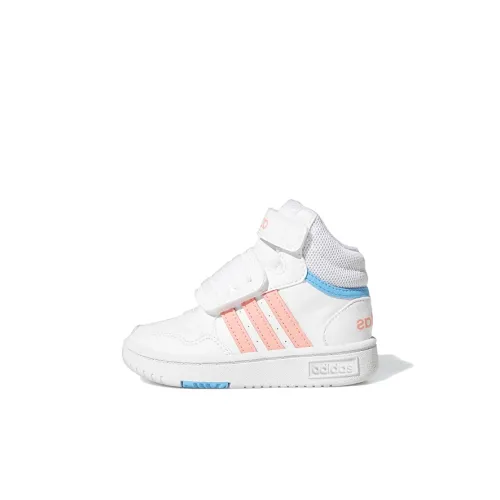 Adidas Neo Hoops Mid Slip Resistant Abrasion Resistant MID Топ Обувь для малышей Infant And Toddler