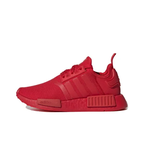 Adidas Originals NMD_R1 Устойчивый к истиранию Низкий Топ КIDS Лайфстайл Кроссовки Красный Warrior Подростки