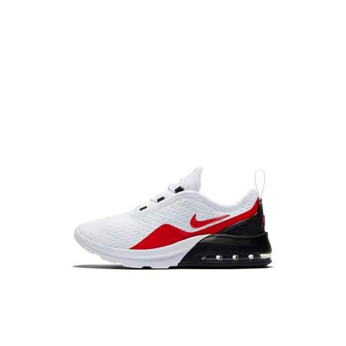 Nike Air Max Motion Аbrasion Resistant Низкие Беговые Кроссовки Белый Черный Красный Для детей 3-7 лет