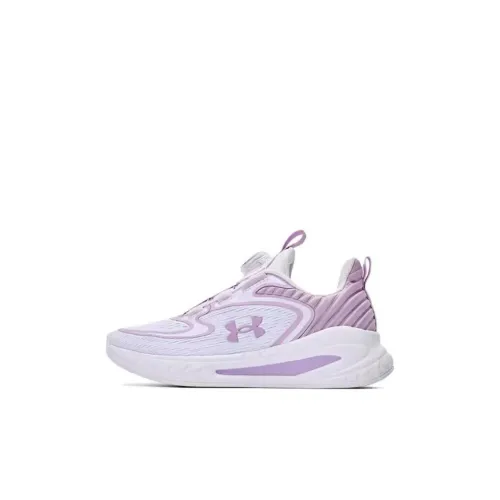 Under Armour Детские беговые кроссовки Low Топ Белый/фиолетовый Kids