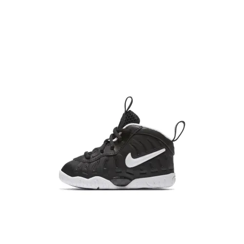 nike Foamposite Pro Slip-resistant Shock Absorbers MID Топ Обувь для малышей Черный Infant Wa Toddler