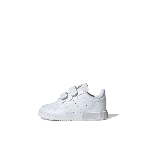 Adidas Originals Super Court Low Топ Кроссовки для скейтбординга Белый черный Infant And Toddler