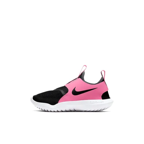 nike Flex Runner BP Low Топ Детские беговые кроссовки Черно-розовый Children Возраст 3-7 лет