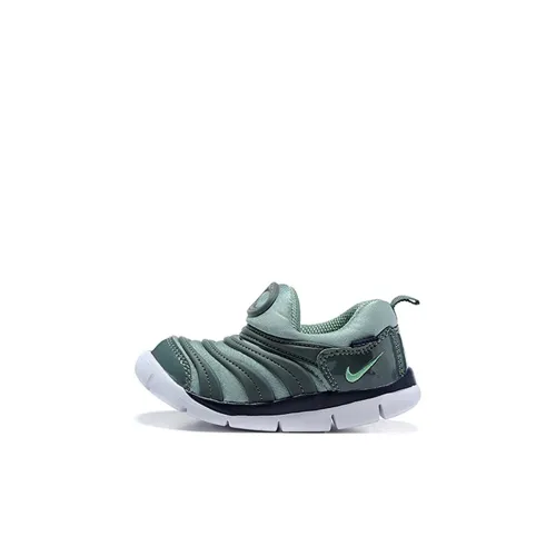 Nike Dynamo Free Slip-resistant Амортизация Устойчивость к истиранию Низкий топ Обувь для малышей Зеленый