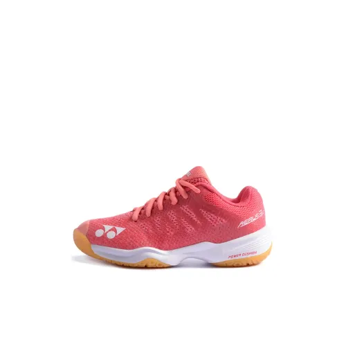 YONEX Противоскользящая Устойчивая к износу Низкий Топ Бадминтон Обувь для детей Розовый Красный