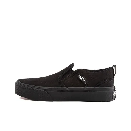 Vans Asher Low Топ Детские Скейтбординги Черный Подростки
