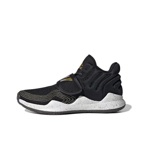 Adidas Deep Threat PRIMEBLUE J Устойчивый к истиранию Низкий Топ Детские Баскетбольные Кроссовки Черный Золото