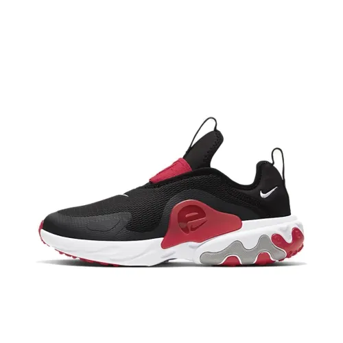 nike React Presto Extreme противоскользящий низкий топ детские повседневные кроссовки черный красный подростки