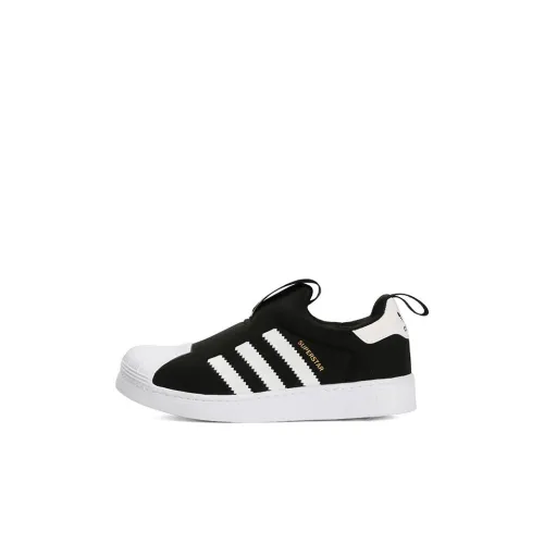 Adidas Originals SUPERSTAR 360 Low Топ Детские Скейтбординги Черный белый Дети 3-7 лет