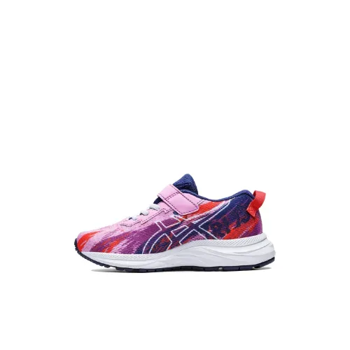 Предшкольные Asics Гель Noosa Tri 13 Удобные и Носимые Низкие Кроссовки для Бега Розовые Фиолетовые