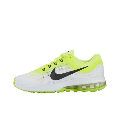 Nike Air Max DYNASTY 2 Устойчивый к истиранию Дышащий Низкий Топ Детские Беговые Кроссовки Белый Желтый Подростки