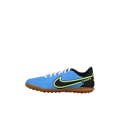 Nike Tiempo Legend 9 Клуб TF Low Топ Футбольные бутсы Синий Черный Детский