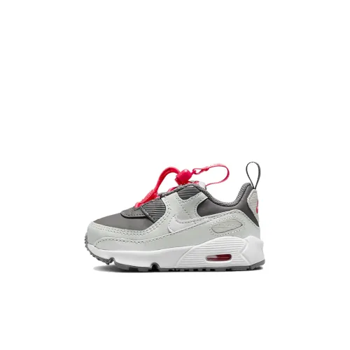 Nike Air Max 90 Toggle Low Топ Обувь для малышей Бело-серый Infant And Toddler
