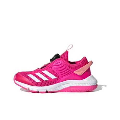 Adidas Slip-resistant Abrasion-resistant Low Top Детская беговая обувь Розовая Детская