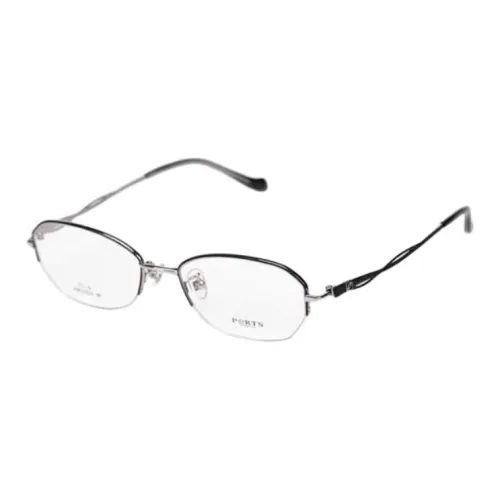 PORTS Пластиковая оправа Титановый сплав Нерегулярная форма Оправа для очков Женская Черная Серебряная