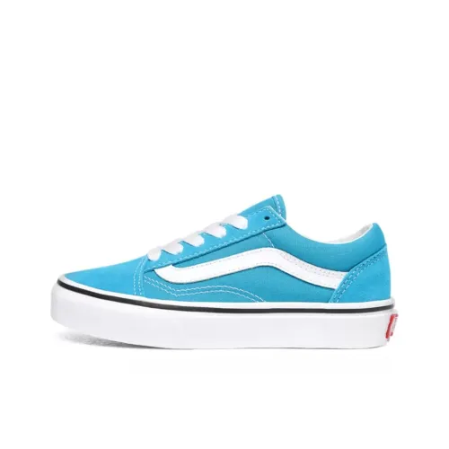 Vans Old Skool Low Топ Детские Скейтбординги Синий Подростки
