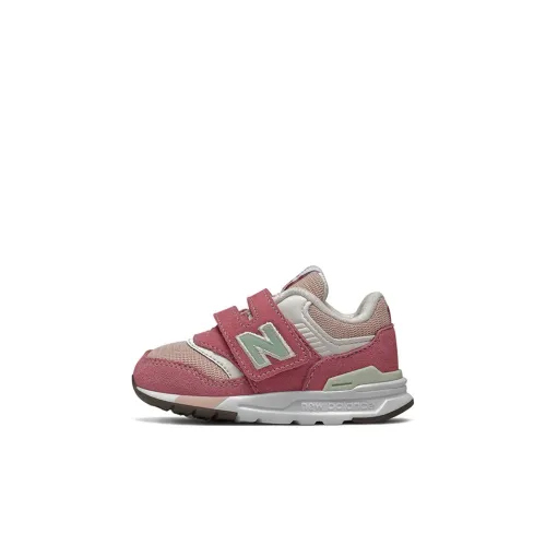 New Balance Hook and Loop 997H Низкий Топ Обувь для малышей Розовый Красный Infant и Toddler