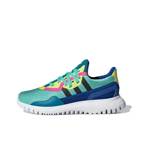 Adidas Originals Flex Collection Аbrasion Resistant Kids Lifestyle Shoes Синий Зеленый Подростки