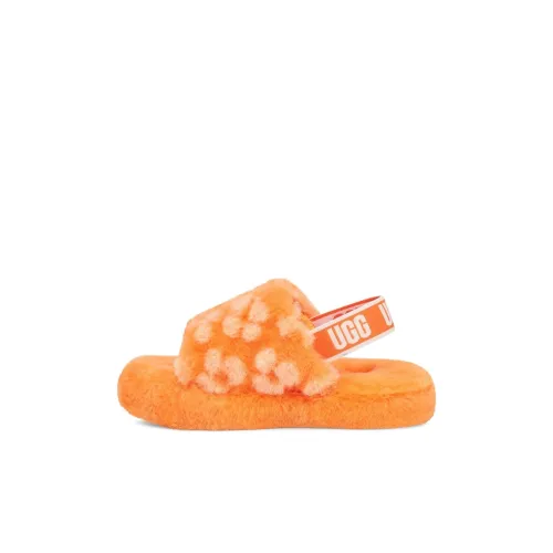 UGG FLUFF YEAH Детские сандалии Желтые для детей 3-7 лет