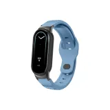 Премиум с рельефом, силиконовый ремешок, арктический синий