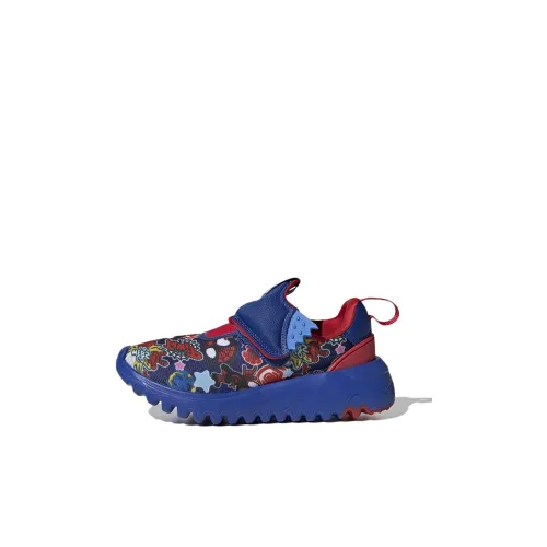 MARVEL x Adidas Adventures Suru365 Superhero Slip-On Устойчивый к истиранию Дышащий Низкий Топ Детские Беговые Кроссовки