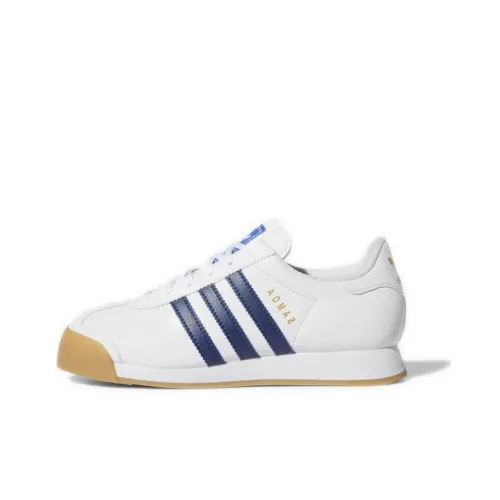 Adidas Originals Samoa Амортизация Низкий Топ KIDS Лайфстайл Обувь Белый Синий Подростки