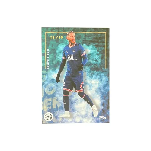 Topps 2021 22 SERGIO RAMOS 22 49 Параллель Тека Звезда Карта Карта Товар Access Спортивные Карты 1 шт