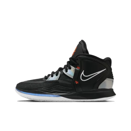 Nike Kyrie 8 Infinity Дышащий и Устойчивый к истиранию MID Топ Детские Баскетбольные Кроссовки Черный