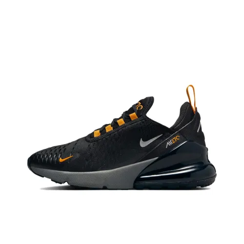 Nike Air Max 270 Low Топ Детские Беговые Кроссовки Черный Оранжевый Подростки
