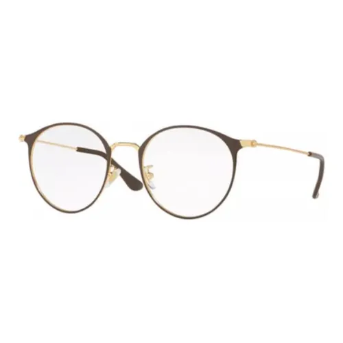 RayBan Alloy Metal Round Eyeglass Frames Unisex Black Gold RayBan Сплав Металл Круглые Оправы для очков Унисекс Черное Золото