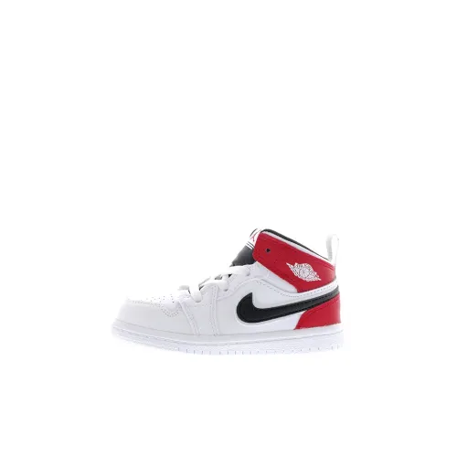 Jordan Air Jordan 1 MID Топ Обувь для малышей Белый Infant And Toddler