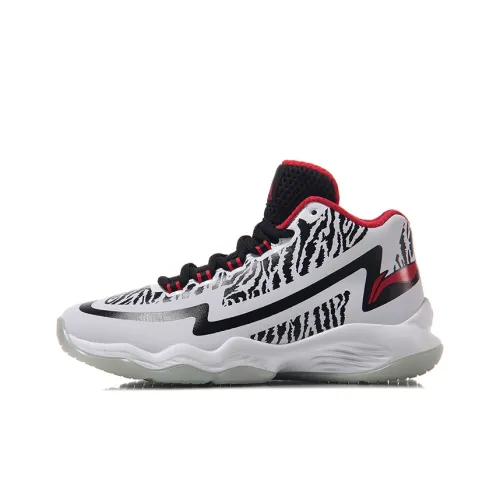 LINING YOUNG Power Lifestyle Air Raid MID Топ Детские Баскетбольные Кроссовки Белый Черный Красный Подростки