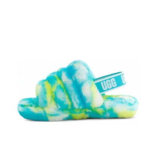 UGG FLUFF YEAH Slide Детские Сандалии Oasis Синий Подростки