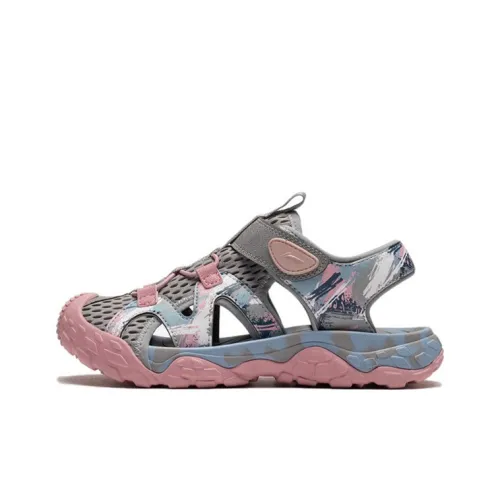 LINING YOUNG Trekking Спортивные Сандалии Серые Розовые Подростки