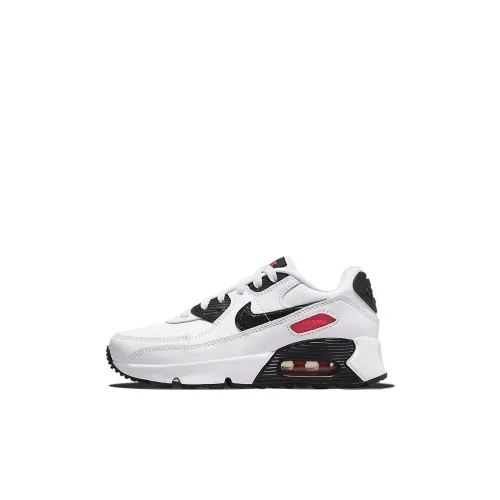 Nike Air Max 90 LTR SE Kids Lifestyle Shoes Белый черный красный Детские 3-7 лет