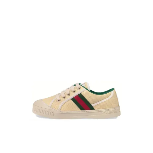 GUCCI Tennis 1977 Низкий Топ Детские Скейтбординги Белый Дети Возраст 3-7 Лет