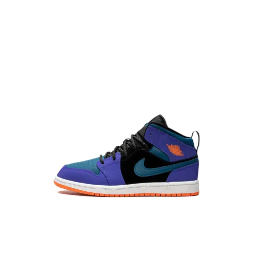 Jordan Air Jordan 1 Детские баскетбольные кроссовки MID Топ Pre School