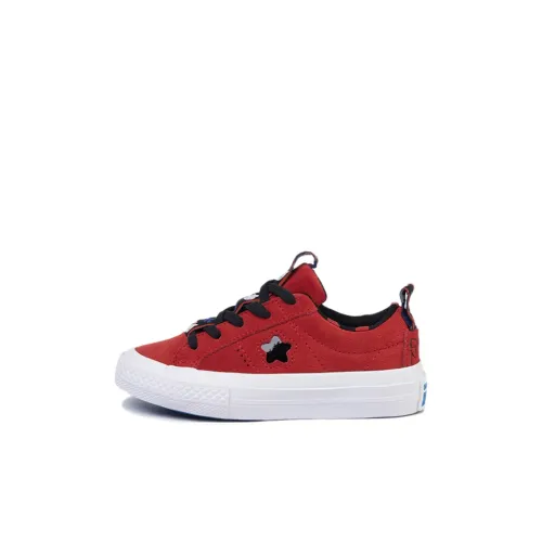 Hello Kitty x Converse One Star Series O Low Топ Детские Скейтбординги National Красный Children Возраст 3-7 лет