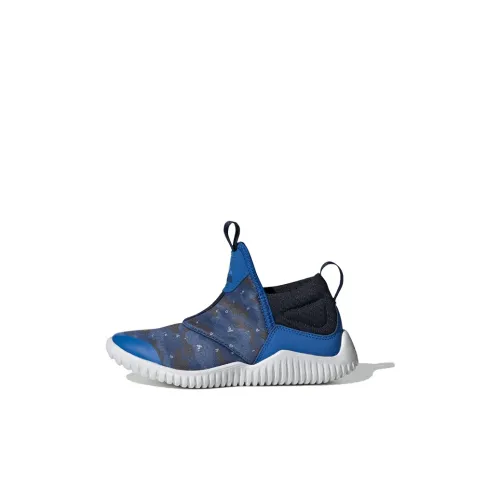 Adidas Rapidazen C Slip-Resistant Низкий Топ Детская Беговая Обувь Синий Черный Белый для Дети Возрастом 3-7 Лет