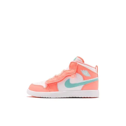 Jordan Air Jordan 1 MID Топ KIDS Lifestyle Shoes Белый Оранжевый Дети Возраст 3-7 лет