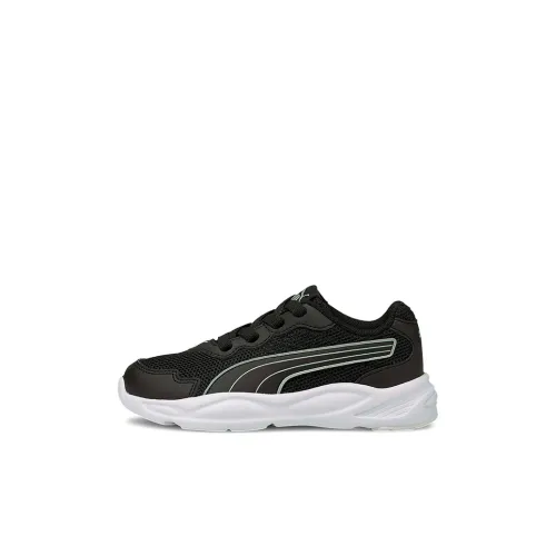 PUMA 90s Runner NU Wave Low Топ Детские беговые кроссовки Черный белый Children Возраст 3-7 лет
