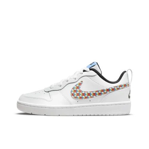 Nike Low 2 SE Slip Resistant Shock Absorbers с антискользящими свойствами и устойчивыми к истиранию низкие топы для детских скейтбордингов белого цвета